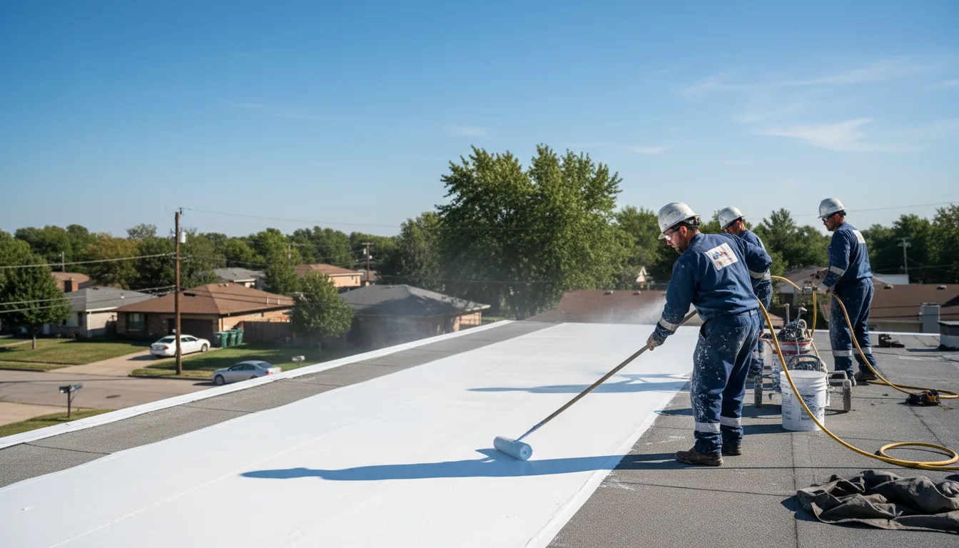 Commercial roof coating in Glade Valley, NC near me